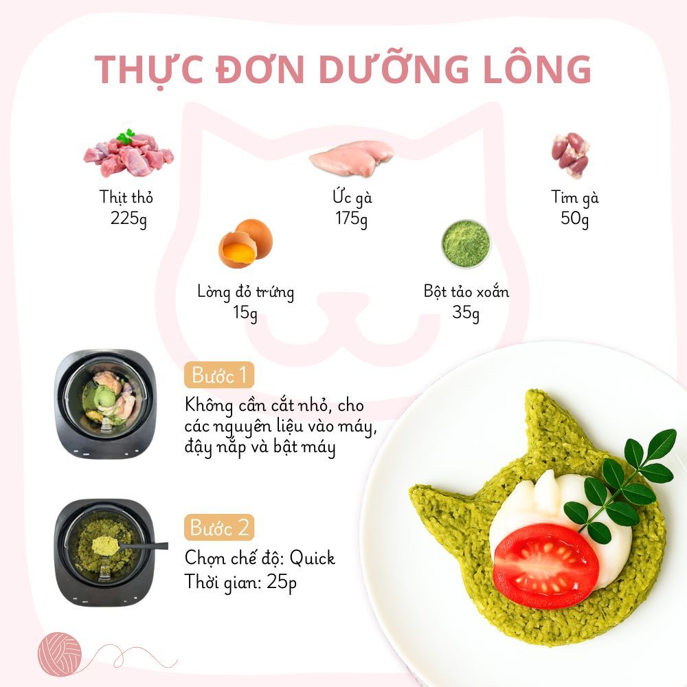 Máy Làm Pate Cho Chó Mèo, Máy Làm Thịt Sấy Cho Chó Mèo Fassner Mini  - HELIPET