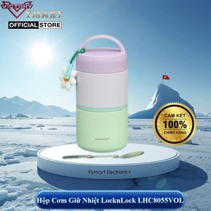Hộp Cơm Giữ Nhiệt inox LocknLock LHC8055VOL New Tower Vacuum Lunch Box - Màu Tím