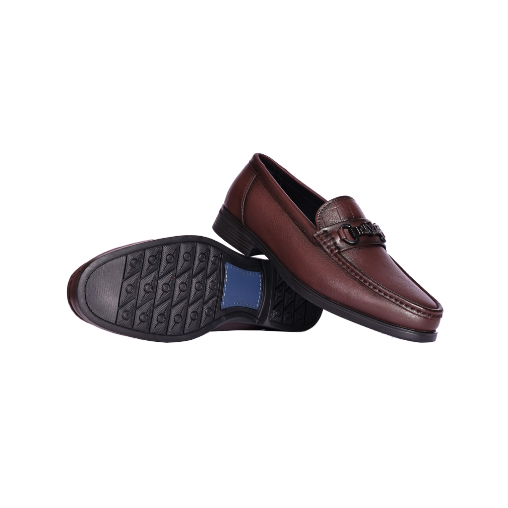 Giày da nam cao cấp Masculine GSP505 – Giày lười nam da bò thật phom dáng công sở đế chống trượt