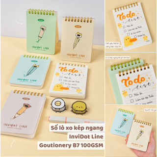 KLONG - Sổ Caro lò xo kép ngang B7 120 trang 100/76; MS: 934 🌻