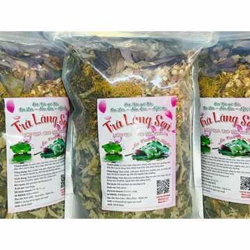 Trà Làng Sen, trà lá sen, đặc sản Quê Bác, món quà cho sức khoẻ, mua 1 túi tặng 1 túi cỏ ngọt