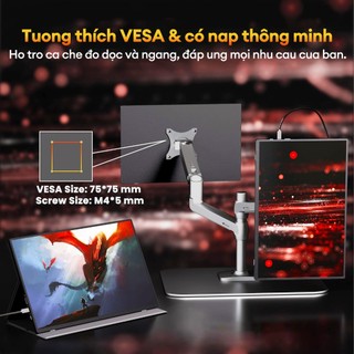 Màn hình di động 15.6 inch 60Hz Màn hình cầm tay Full HD Màn hình chơi game IPS hỗ trợ TYPE-C & HDMI