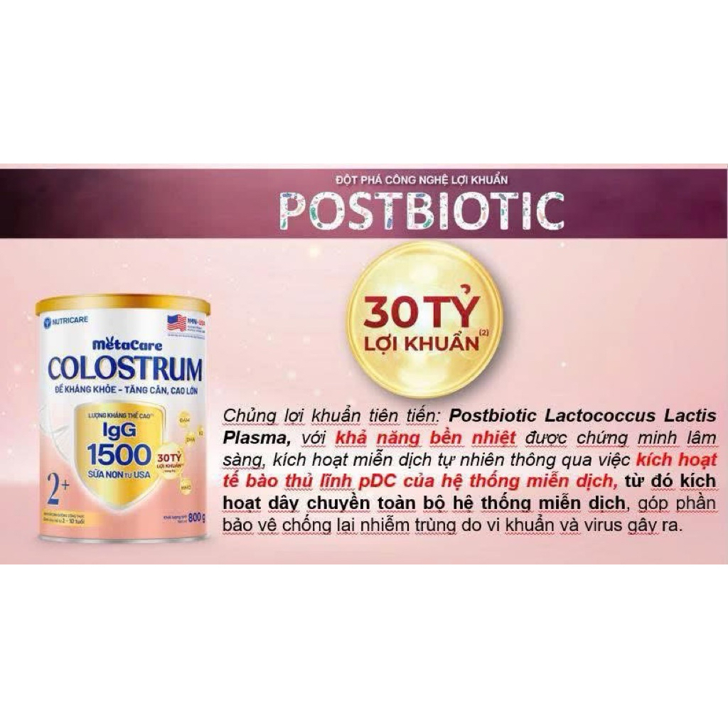 {Hot} Sữa Metacare Colostrum 0-1-2 800g cho bé