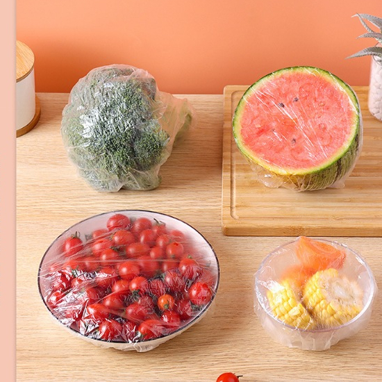 Combo 10 túi màng bọc thực phẩm co giãn tái sử dụng bọc kín tô đĩa giữ thực phẩm sạch tiện lợi 100c