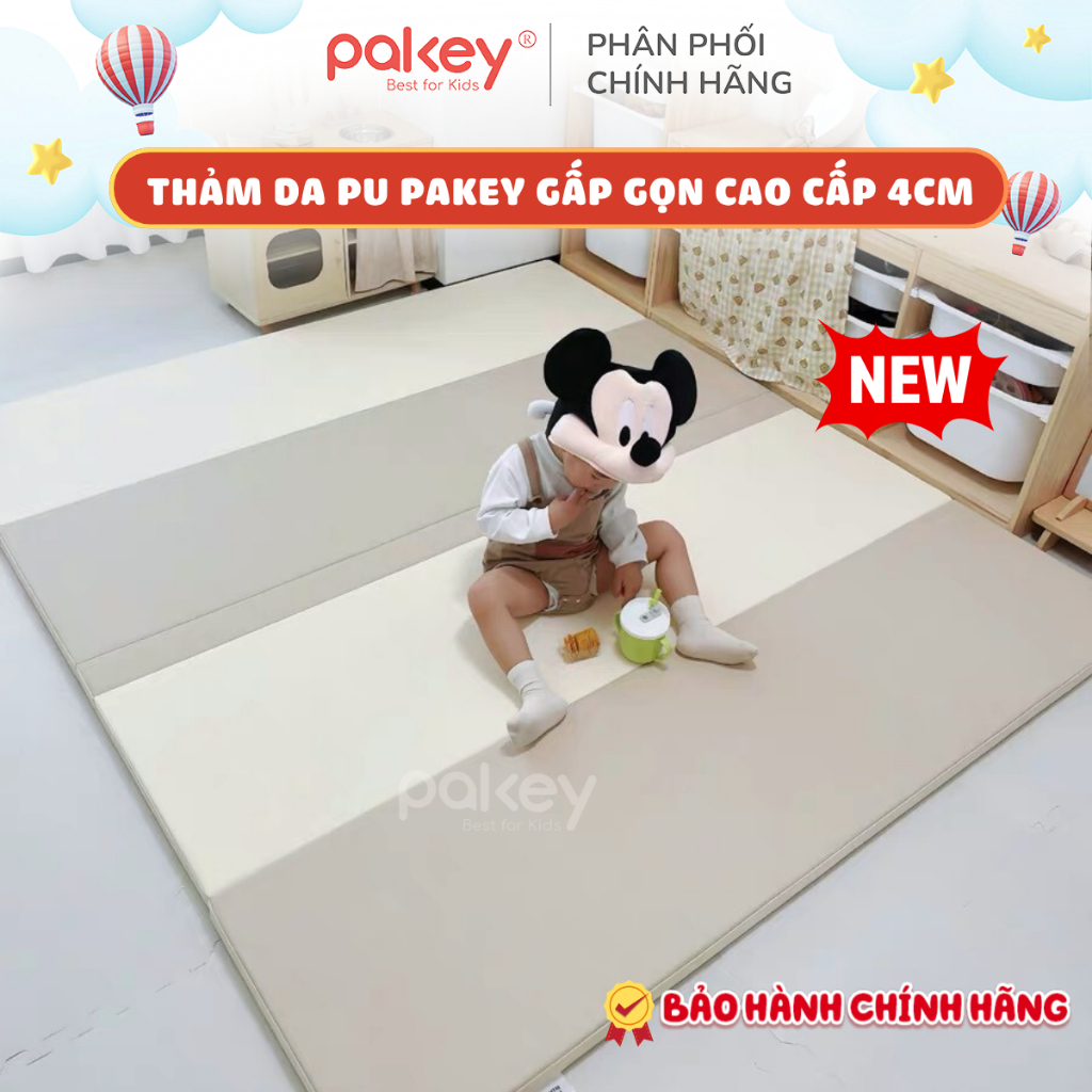[NEW 2026] Thảm Da PU Cao Cấp Trắng Ghi, Nâu Be Siêu Sang Trọng Dày 4CM Lõi PE Đàn Hồi Tốt Chống Nhún, Trơn Trượt