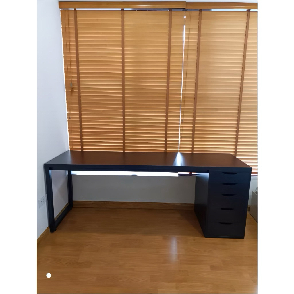 Bàn làm việc IKEA 1 Hộc Tủ Chất Liệu Gỗ MDF Phủ Melamine Cao cấp nhiều màu sắc - ảnh 8