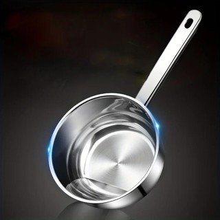Gáo INOX Múc Nước Lèo 16cm - Nồi Cán Dài Hâm Đồ Ăn, Múc Nước Cán Dài Tiện Lợi, Đa Năng