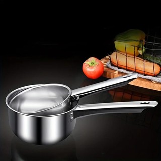 Gáo INOX Múc Nước Lèo 16cm - Nồi Cán Dài Hâm Đồ Ăn, Múc Nước Cán Dài Tiện Lợi, Đa Năng