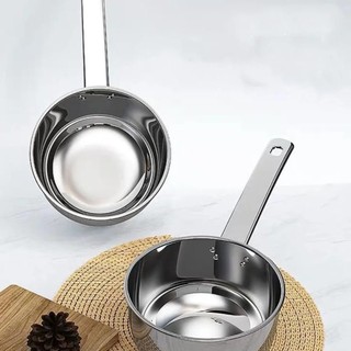 Gáo INOX Múc Nước Lèo 16cm - Nồi Cán Dài Hâm Đồ Ăn, Múc Nước Cán Dài Tiện Lợi, Đa Năng
