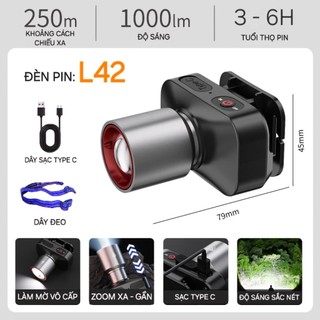ĐÈN PIN TD-L42 SIÊU SÁNG - ZOOM KÍNH THIÊN VĂN - NHỎ GỌN