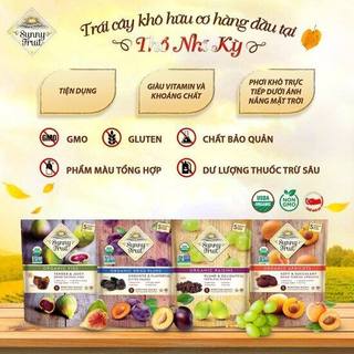 Trái cây sấy hữu cơ Sunny Fruit Organic Figs, Raisin, Apricot, Plums