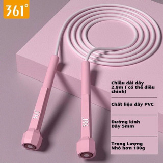 Dây nhảy 361 tập giảm cân, thiết kế chống rối, chống mòn, tăng cường thể lực và sự bền bỉ của cơ thể