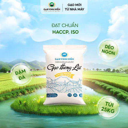 Gạo Hương Lài 25KG Vinh Hiển - Dẻo thơm, đậm đà, ngon cơm