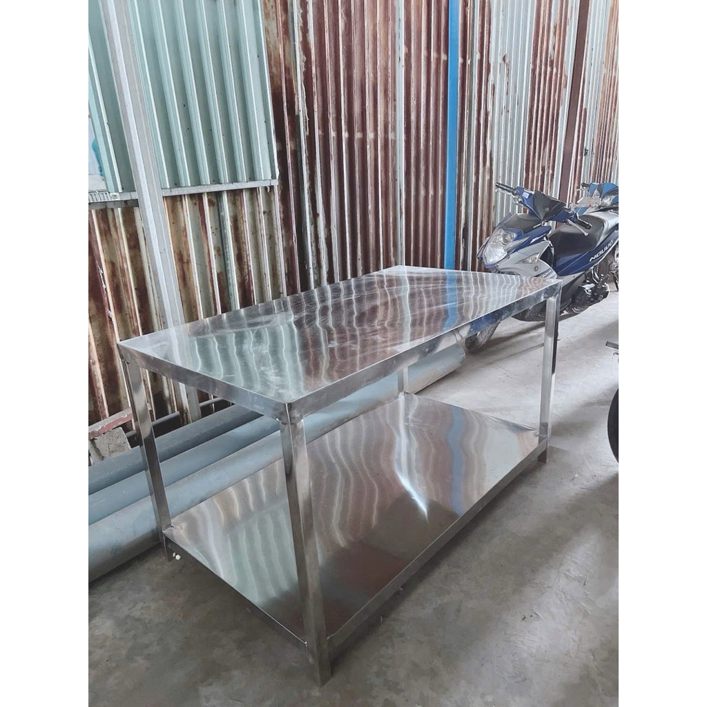 bàn sơ chế inox đủ kích thước 60x100x80