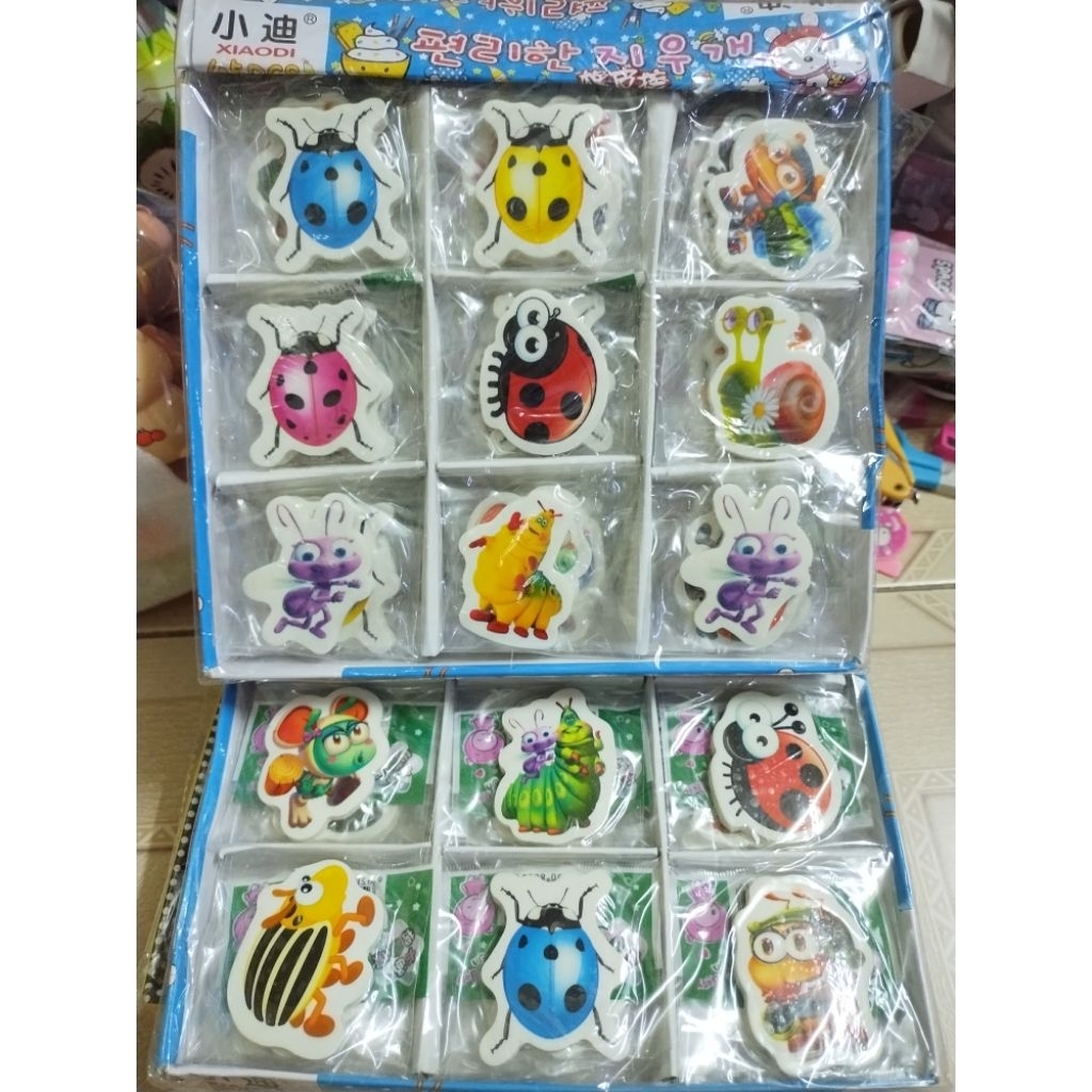 Set 2 viên Gôm tẩy chì hình động vật nhiều mẫu