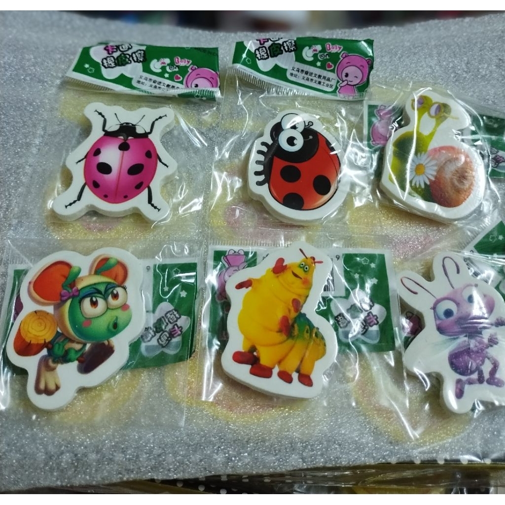 Set 2 viên Gôm tẩy chì hình động vật nhiều mẫu