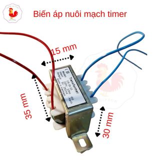 Máy biến áp nguồn 220V ra 9V linh kiện cho đồng hồ lịch vạn niên