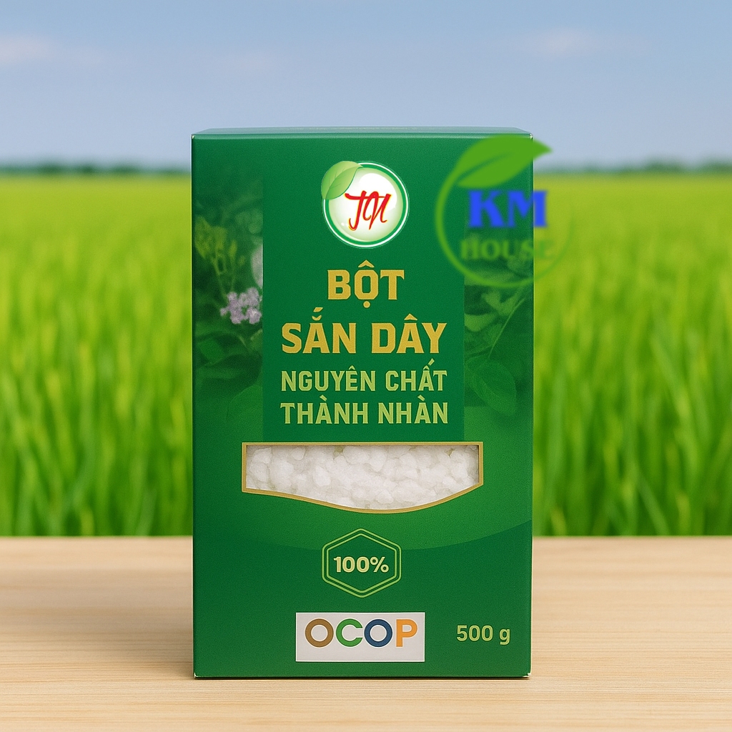 Bột sắn dây nguyên chất 100% Hải Dương, Ocop 3 sao, an toàn, sạch sẽ không chất bảo quản