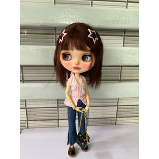 Set áo yếm kèm quần jean size blythe,xinyi