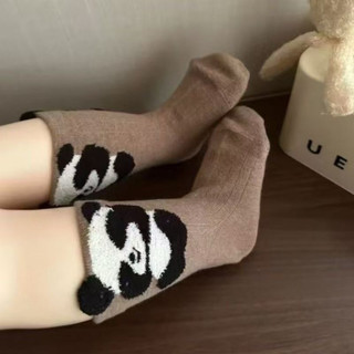 Set 5 đôi tất cổ cao trẻ em cho bé hoạt hình gấu cotton đáng yêu