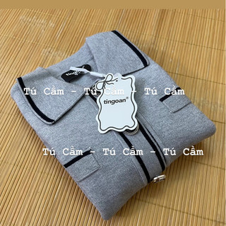 SET TWEED LEN XÙ CARDIGAN LILY ROSE JACKET TI NGOAN - XÁM