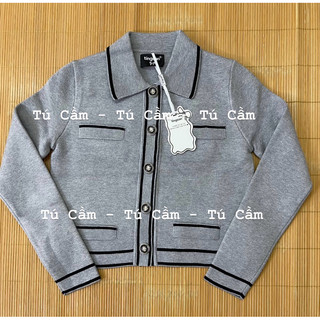 SET TWEED LEN XÙ CARDIGAN LILY ROSE JACKET TI NGOAN - XÁM