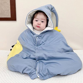 Áo khoác choàng mùa đông, túi ngủ siêu dày ấm áp cho bé từ 0-5 tuổi