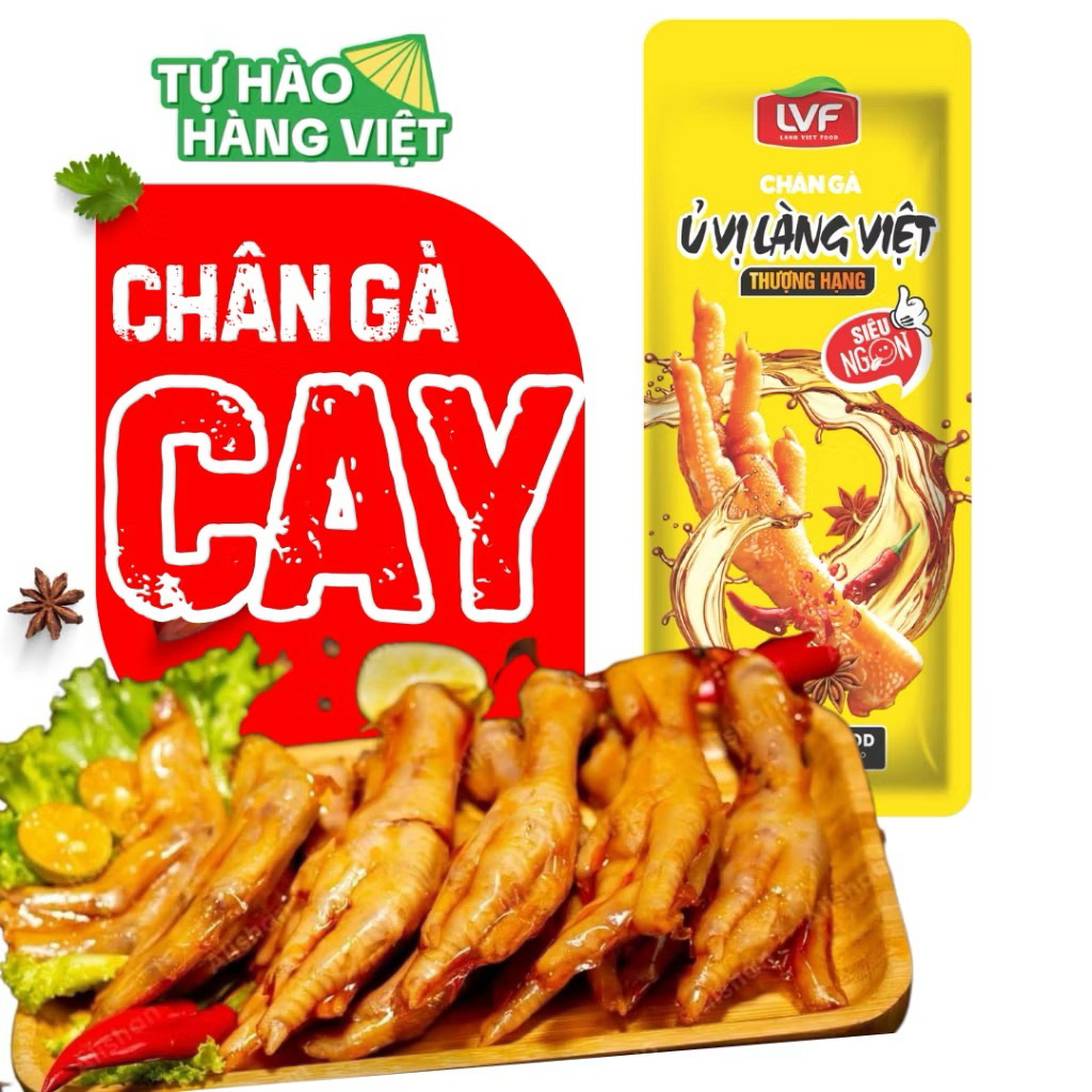 Combo 30 Chân Gà Ủ Vị Thượng Hạng 35g vàng