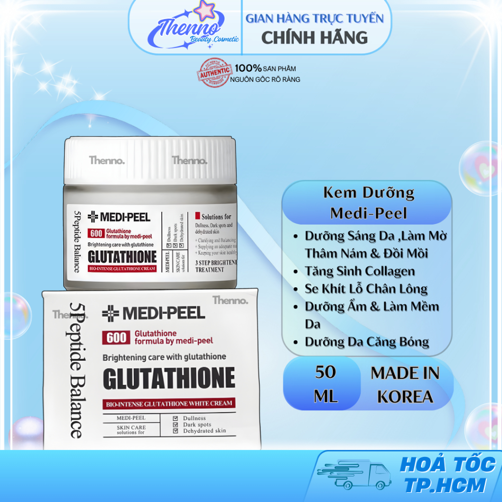 glutathione 600 kem dưỡng Trắng Da Medi Peel White Cream 50ml Hàn Quốc dihexa peptide effects risks bac organizer Size:1000 mcg/ml - 10 ml x 3
