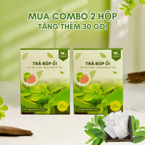 2 Hộp 120 Gói Tặng 30 Gói Túi Lọc, Trà Lá Ổi Lá Lành Farm, Trà lá ổi Nguyên Chất Thảo Mộc Tự Nhiên