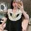 Set Dài Cổ Tròn Ren Nơ 2 Tầng – Dáng Xinh Tiểu Thư | MS A28