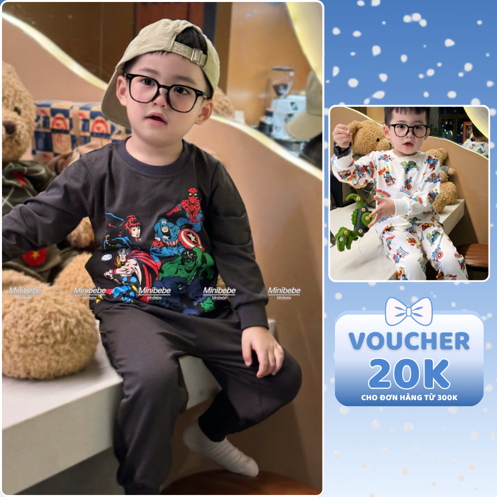 [À ƠI SHOP] Q15- set 2 bộ dài siêu nhân đen trắng - a100.274