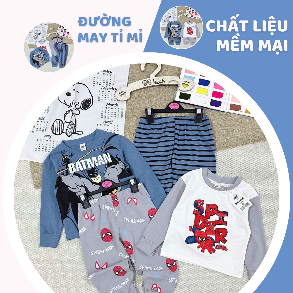 [À ƠI SHOP] E34- set 2 bộ dài nhện spider cổ xám- a100.276