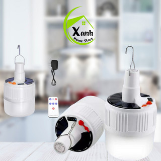 Bóng Đèn Tích Điện Siêu Sáng Có Điều Khiển GD141 - Bóng Led Tích Điện Bấm Nút Độ Sáng Cao Tiết Kiệm Năng Lượng GD142