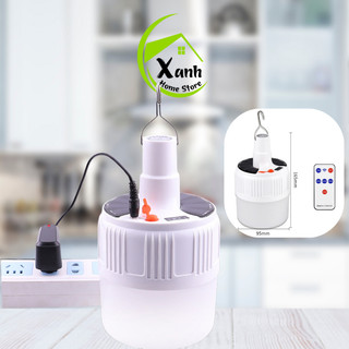 Bóng Đèn Tích Điện Siêu Sáng Có Điều Khiển GD141 - Bóng Led Tích Điện Bấm Nút Độ Sáng Cao Tiết Kiệm Năng Lượng GD142