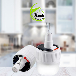 Bóng Đèn Tích Điện Siêu Sáng Có Điều Khiển GD141 - Bóng Led Tích Điện Bấm Nút Độ Sáng Cao Tiết Kiệm Năng Lượng GD142