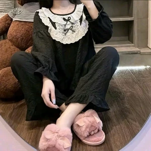 Bộ Đũi Dài Cổ Nơ Họa Tiết Hoa – Túi Xinh Nữ Tính | MS A23