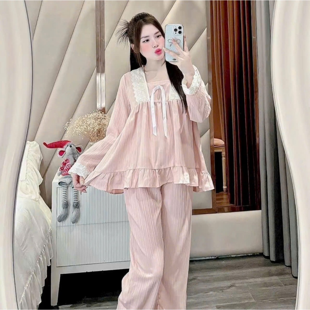 Bộ tiểu thư phối ren mẫu mới - MS A04