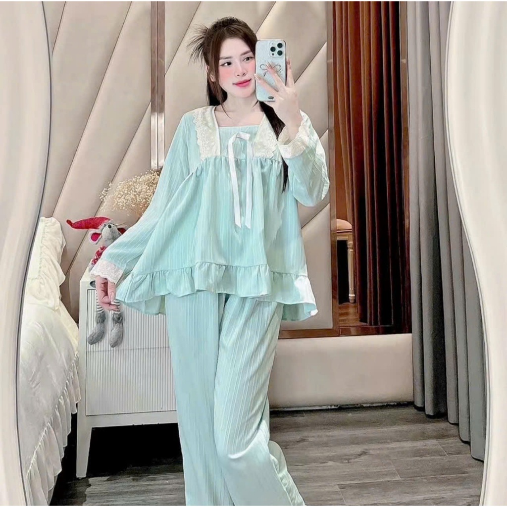 Bộ tiểu thư phối ren mẫu mới - MS A04