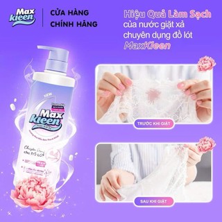 Nước Giặt Xả Maxkleen Chuyên Dụng Đồ Lót Hương Hoa Mẫu Đơn 650gr