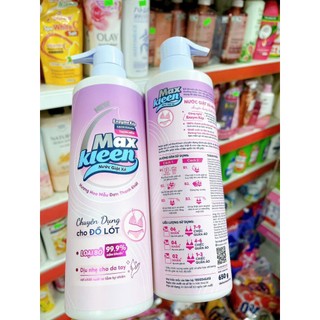 Nước Giặt Xả Maxkleen Chuyên Dụng Đồ Lót Hương Hoa Mẫu Đơn 650gr
