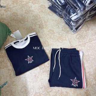 Set bộ nỉ thu đông hình sao Loại 1 thiết kế 2 món siêu xinh, bộ đồ nữ đẹp trẻ trung cá tính