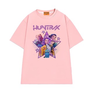 Áo Thun Phim Netflix Kpop Demon Hunter Nhóm Nhạc Huntrix Vải Cotton 75 Thoáng Mát NGỔ TEE