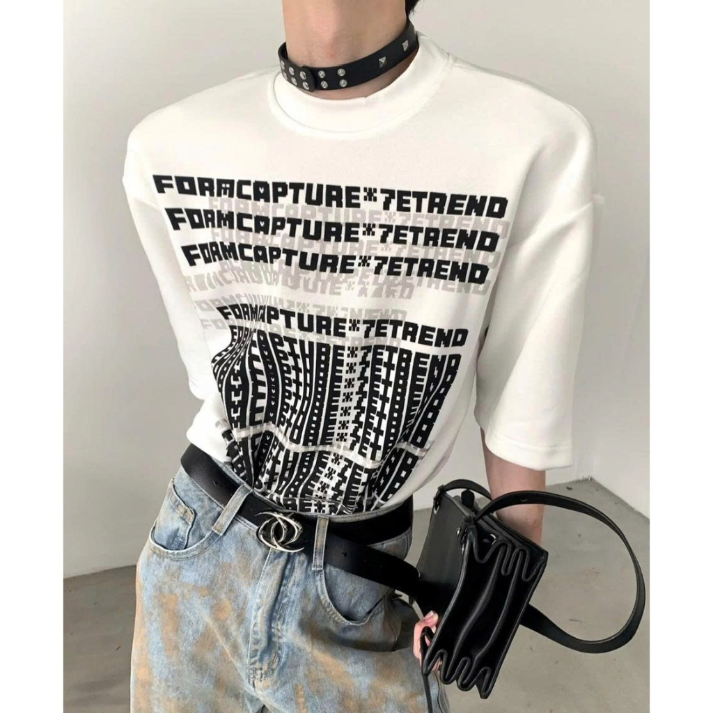 Áo thun Stee Cổ tròn CAPTURE Localbrand ICVCVNI Unisex Cotton