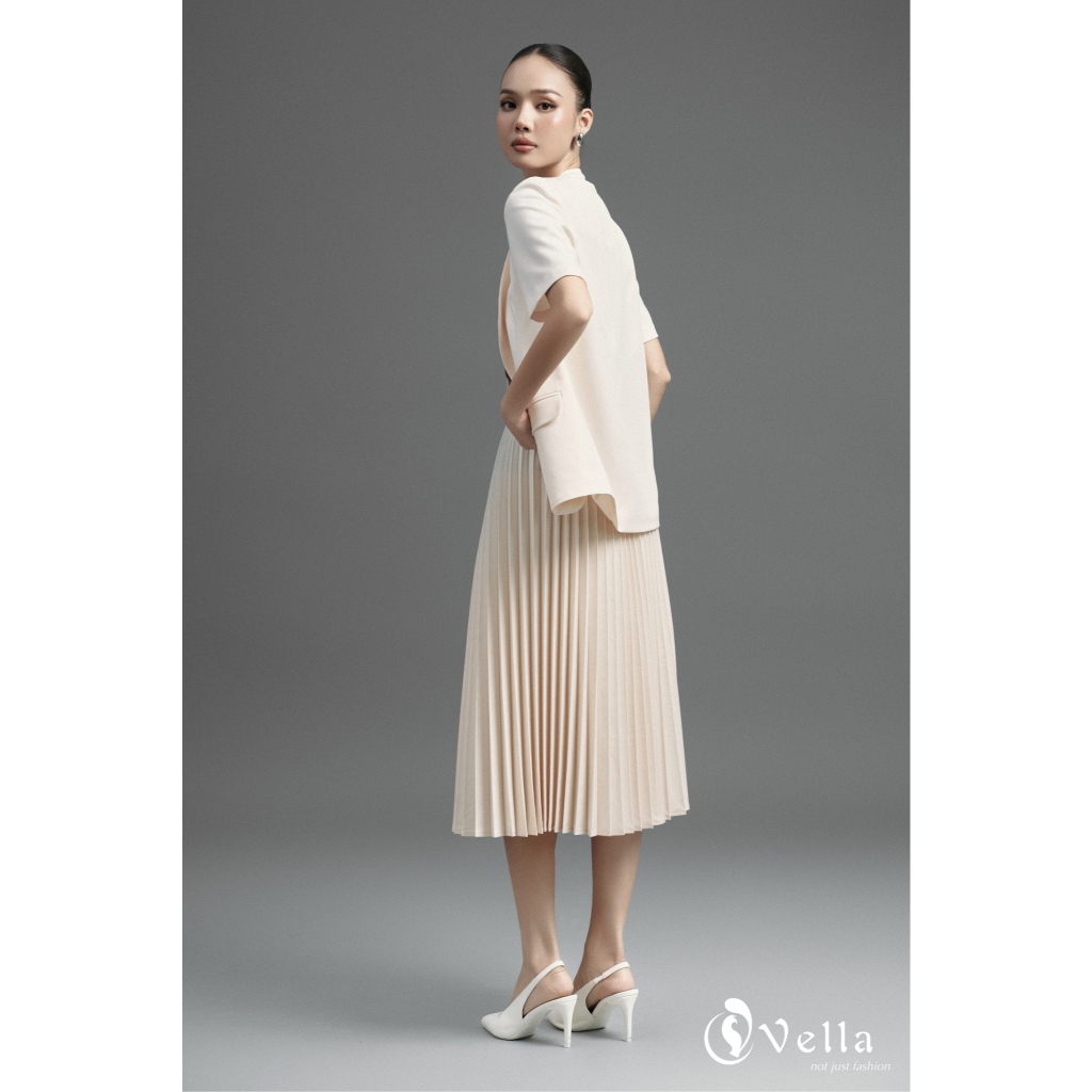 Chân váy xếp li cao cấp dáng dài Vella VA25084 & VV25127