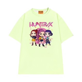 Áo Thun Nhóm Nhạc Nữ Huntrix Style Chibi Chất Vải Cotton 75 Thoáng Mát NGỐ TEE