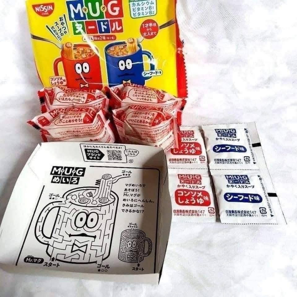 Mì Mug, Anpanman, Hoành Thánh ăn liền cho bé ăn dặm nội địa Nhật