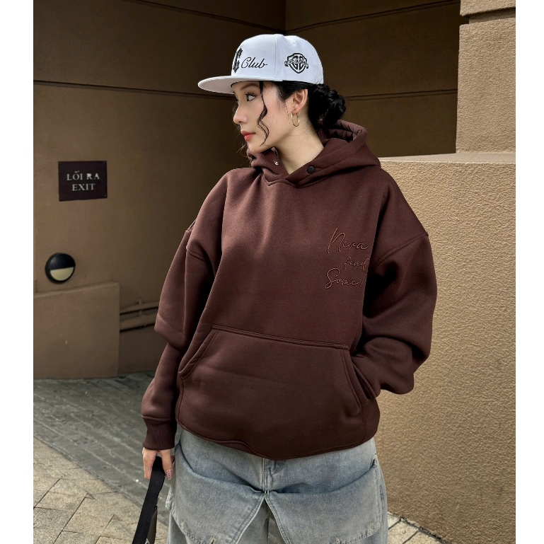 [KHÔNG XÙ] Áo HOODIE Neva Kind Of Some - Nỉ Bông Thêu Nổi 7 Màu 350 gsm Oversize Dài Tay Nam Nữ