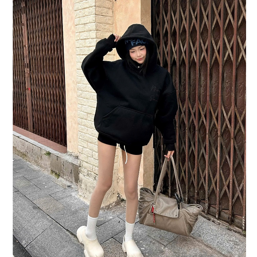 [KHÔNG XÙ] Áo HOODIE Neva Kind Of Some - Nỉ Bông Thêu Nổi 7 Màu 350 gsm Oversize Dài Tay Nam Nữ