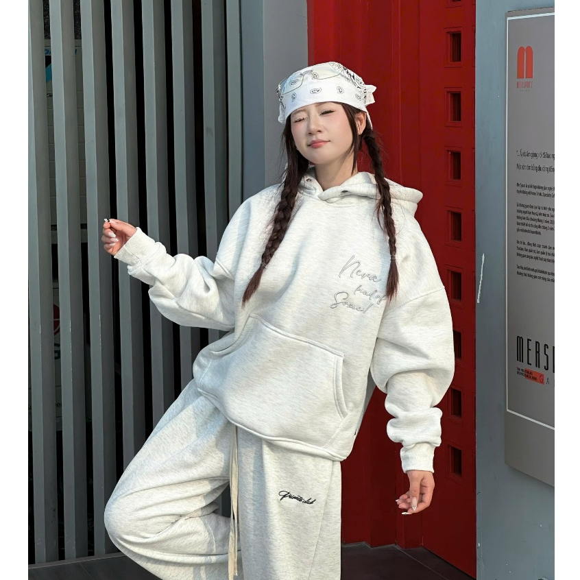 [KHÔNG XÙ] Áo HOODIE Neva Kind Of Some - Nỉ Bông Thêu Nổi 7 Màu 350 gsm Oversize Dài Tay Nam Nữ